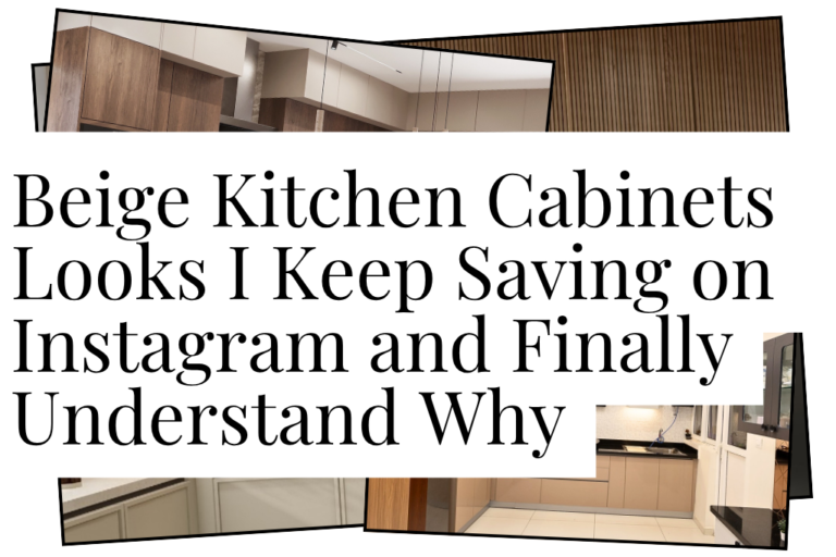 Beige Kitchen Cabinets