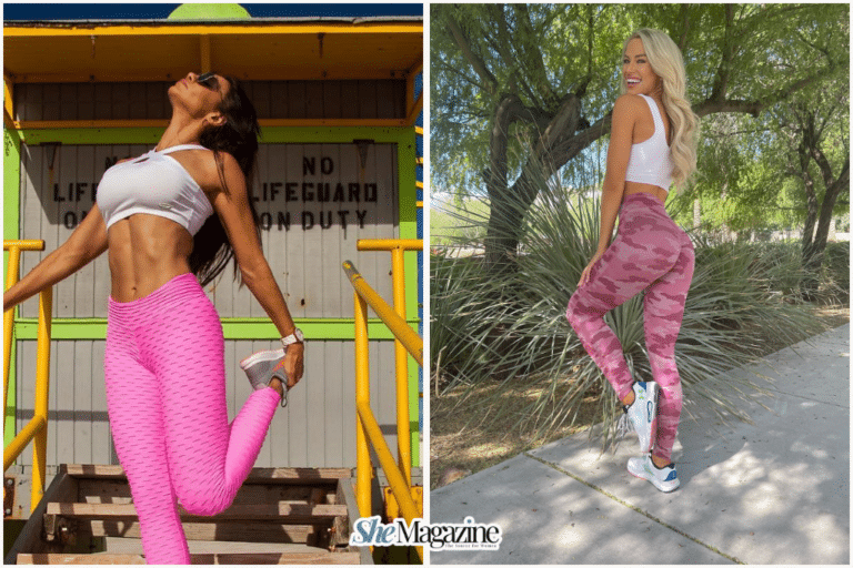 pink leggings