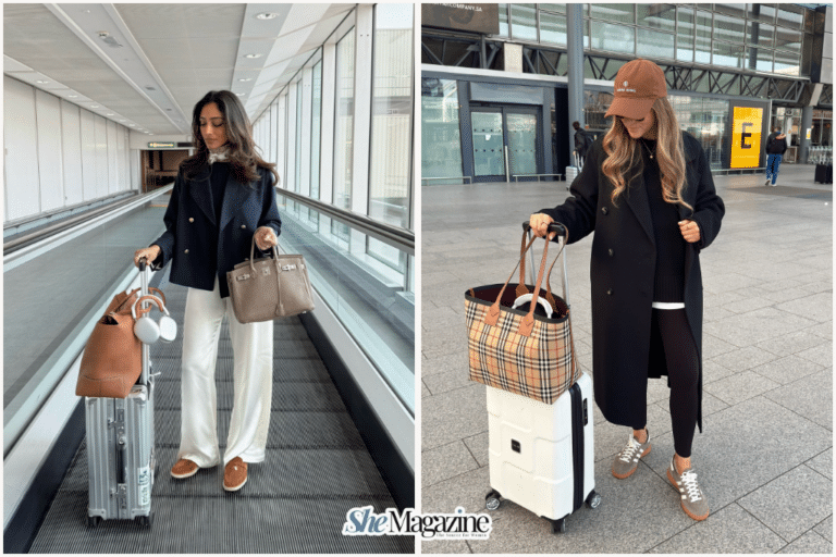 winter airport outfit