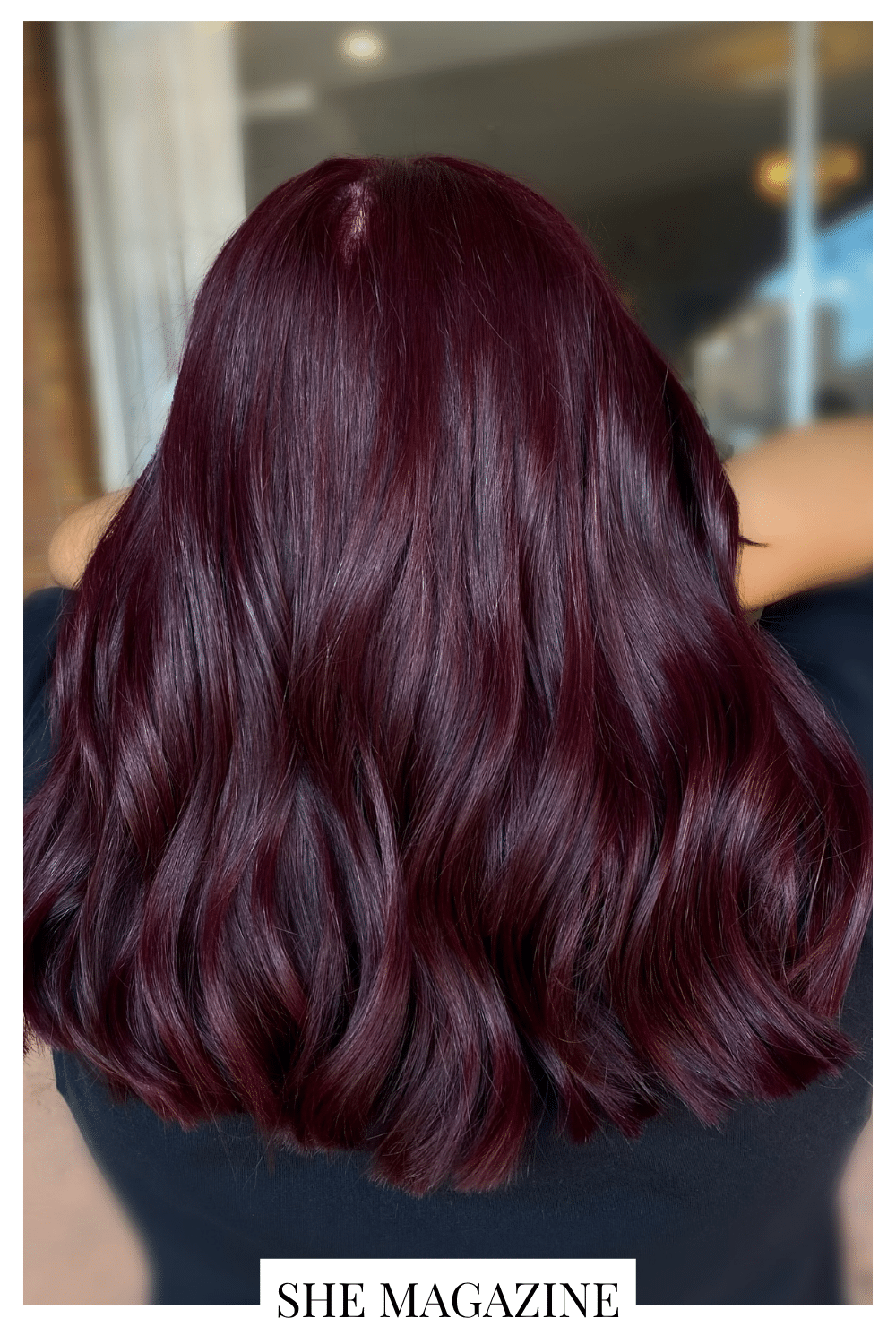 Dark purple hair