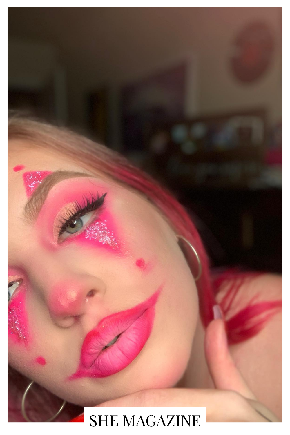 Halloween clown makeup