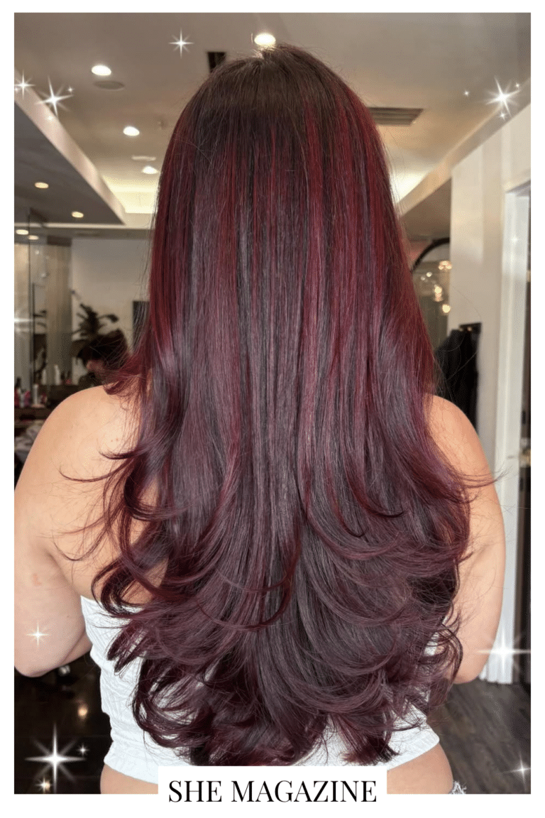 Cherry red hair